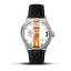 Relógio Ferro & Company prata para homem com bracelete em pele Race Master Automatic White 39MM Automatic