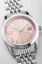 Herrenuhr aus Silber Nivada Grenchen mit Stahlband Antarctic Spider Salmon Date 32042A04 38MM Automatic