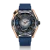 Reloj Mazzucato negro para hombre con goma LAX Dual Time Black / Gold - 48MM Automatic