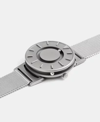 Strieborné pánske hodinky Eone s oceľovým pásikom Bradley Mesh - Silver 40MM