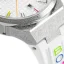 Stříbrné pánské hodinky Bomberg s gumovým páskem CHROMA BLANCHE 43MM Automatic