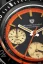 Stříbrné pánské hodinky Nivada Grenchen s ocelovým páskem Chronoking Paul Newman Orange 87034Q04 38MM