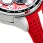 Orologio da uomo Bomberg Watches colore argento con elastico RACING 4.3 Red 45MM