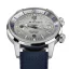 Silberne Herrenuhr Milus Watches mit Gummiband Archimèdes by Milus Silver Storm 41MM Automatic