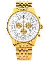Men's gold Louis XVI watch with steel strap Artagan 1150 - Gold 47.5MM