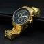 Louis XVI geel herenhorloge met stalen band Palais Royale 1094 - Gold 43MM
