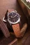 Męski srebrny zegarek Nivada Grenchen ze skórzanym paskiem Super Antarctic 32040A23 3.6.9 Tropical 38MM Automatic