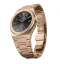 Zlaté pánske hodinky Valuchi Watches s oceľovým pásikom Date Master - Rose Gold Black 40MM