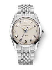 Stříbrné pánské hodinky Nivada Grenchen s ocelovým páskem Antarctic 35001M04 35MM