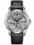 Stříbrné pánské hodinky Waldhoff s koženým páskem Quantum Ti Diamond Silver 49,8MM Automatic