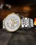 Men's silver Louis XVI watch with steel strap Artagan 3420 - Silver Gold 47.5MM