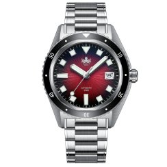 Muški srebrni sat Phoibos Watches s čeličnim remenom Argo PY052D - Automatic 40,5MM