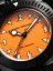 Men's black Nivada Grenchen watch with leather strap Depthmaster Black Pumpkin 14131A15 39MM Automatic
