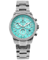 Zilveren dameshorloge van Louis XVI met stalen band Palais Royale Woman With Diamond 6025 - Silver 38MM