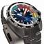 Muški srebrni sat NTH Watches s čeličnim remenom DevilRay No Date - Silver / Blue Automatic 43MM