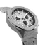 Montre Louis XVI pour homme en argent avec bracelet en acier Frosted Le Monarque 1212 - Silver 42MM