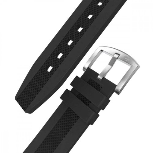 Bracelet caoutchouc noir Zinvo Watches 25mm