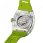 Strieborné pánske hodinky Ralph Christian s gumovým pásikom The Ghost - Acid Green Automatic 43MM