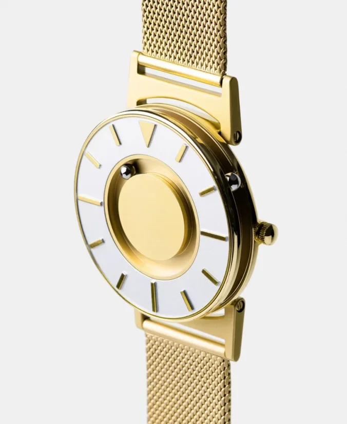 Gold Eone watch with steel strap Bradley Mesh - Gold 40MM