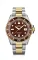 Montre Delma Watches pour homme de couleur argent avec bracelet en acier Commodore Silver / Gold Red 43MM Automatic