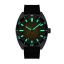 Montre Circula Watches pour homme de couleur argent avec bracelet en caoutchouc AquaSport II - Gelb 40MM Automatic