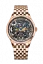 Złoty zegarek męski Agelocer Watches z paskiem stalowym Bosch Series Steel Gold / Black 40MM Automatic