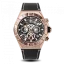 Relógio de homem Ralph Christian ouro com pulseira de couro The Delta Chrono - Rose Gold 45MM