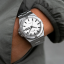 Herrenuhr aus Silber NYI Watches mit Stahlband Frawley - Silver 41MM