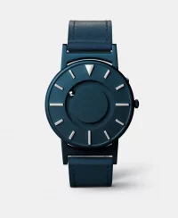 Relógio Eone prata para homens com pulseira de couro ChangeMaker FFB 23 Limited Edition 40MM