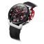 Orologio Mazzucato bracciale da uomo nero con elastico RIM Gt Black - 42MM Automatic