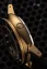 Relógio Nivada Grenchen pulseira de ouro com pulseira de couro para homens Pacman Depthmaster Bronze 14123A14 Brown Leather White 39MM Automatic