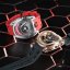 Montre homme Tsar Bomba Watch couleur argent avec élastique TB8213 - Silver / Red Automatic 44MM