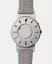 Ασημένιο ρολόι Eone για άντρες με δερμάτινη ζώνη Bradley Canvas Beige - Silver 40MM