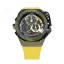 Men's Mazzucato black watch with rubber strap RIM Monza Black / Yellow - 48MM Automatic