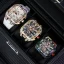 Men's gold Ralph Christian watch with a rubber band The Polaris Chrono Ice - Regal Noir 42,5MM