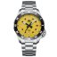 Men's silver Phoibos watch with steel strap Apollo PY056F - Automatic 39MM