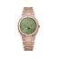 Men's gold Valuchi watch with steel strap Lunar Calendar - Rose Gold Green 40MM