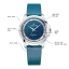 Relógio masculino de prata Venezianico com uma pulseira de couro Redentore Laguna 1121511 36MM