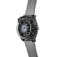 Orologio Mazzucato bracciale da uomo nero con elastico LAX Dual Time Black / Grey - 48MM Automatic