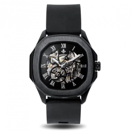 Μαύρο ανδρικό ρολόι Ralph Christian με ατσάλινο λουράκι The Avalon - Black Automatic 42MM