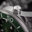 Reloj Davosa plateado para hombre con correa de acero Argonautic BG - Silver/Green 43MM Automatic