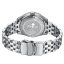 Męski srebrny zegarek Phoibos Watches ze stalowym paskiem GMT Wave Master 200M - PY049C Black Automatic 40MM