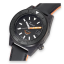 Černé pánské hodinky Squale s pogumovanou kůží T-183 Forged Carbon Orange - Black 42MM Automatic