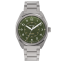 Strieborné pánske hodinky Circula Watches s ocelovým pásikom ProTrail - Green 40MM Automatic
