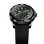 Men's silver Fathers Watch with leather strap Evolution Black 40MM Automatic