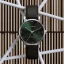 Men's silver Henryarcher Watches watch with leather strap Sekvens - Nature Nero 40MM Automatic