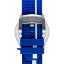 Silberne Herrenuhr Bomberg Watches mit Gummiband RACING 4.1 Blue 45MM