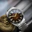 Herrenuhr aus Silber Circula Watches mit Stahlband AquaSport II - Brown 40MM Automatic
