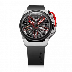 Men's Mazzucato black watch with rubber strap RIM Gt Black - 42MM Automatic