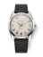 Reloj Nivada Grenchen plata para hombre con correa de cuero Antarctic 35001M40 35MM